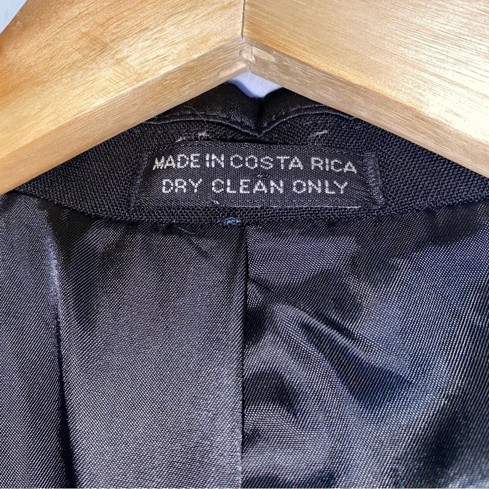 Neil Allyn Black Wool Tuxedo 2 Button Blazer Size… - image 6